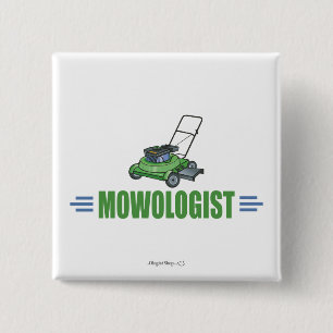 Lawn Care Mowing Grass Lawns Landscaping Yards 2 Inch Square Button