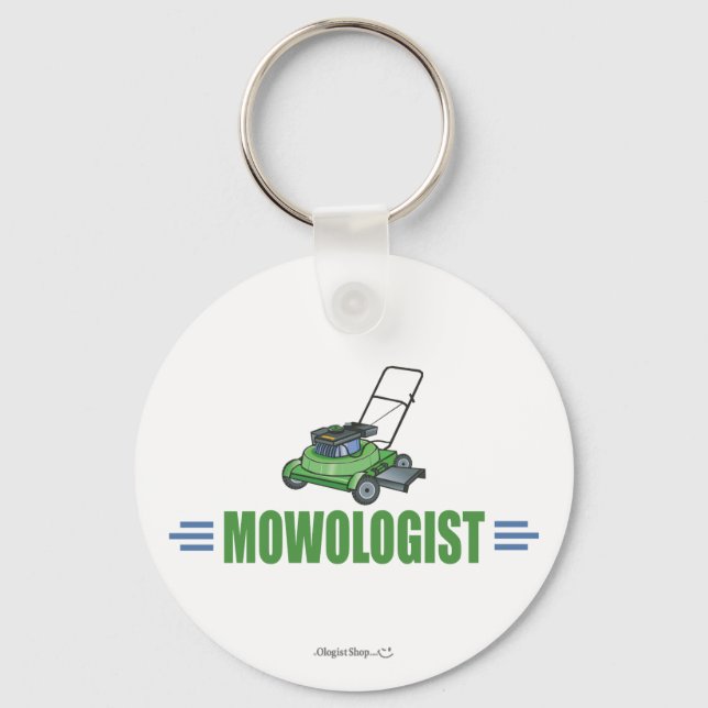 Lawn Care Mowing Grass Lawns Landscaping Yards Keychain (Front)