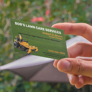 Lawn Care Services Business Card
