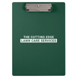 Lawn Care Services Green And White Clipboard