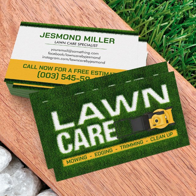 Lawn Care Services -  Landscaping  Business Card (Creator Uploaded)