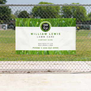 Lawn Care Simple Business Logo Landscaping Banner
