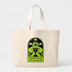 Lawn Croquet Large Tote Bag