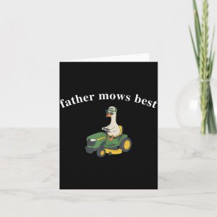 Lawn Dad Funny Goose Fathers Day Papa Card