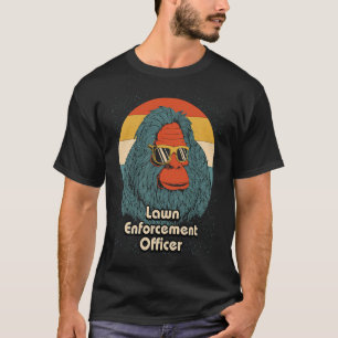 Lawn Enforcement Officer Grandpa Gardening Grandfa T-Shirt