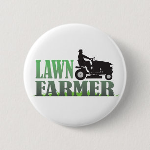 Lawn Farmer 2 Inch Round Button