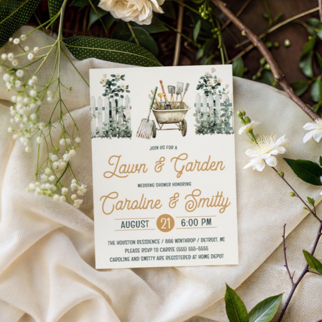 Lawn & Garden Wedding Shower, Bridal Shower Invitation (Creator Uploaded)