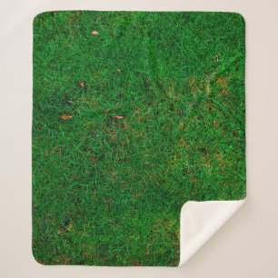 Lawn grass meadow texture yard sherpa blanket