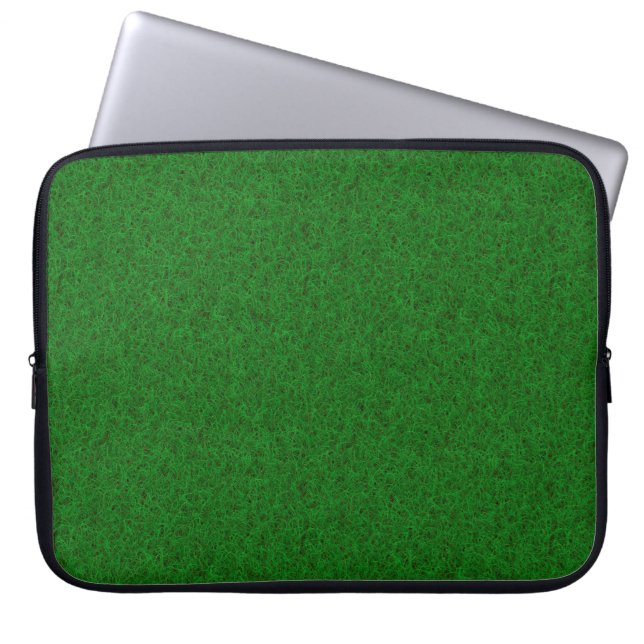 Lawn grass texture background laptop sleeve (Front)