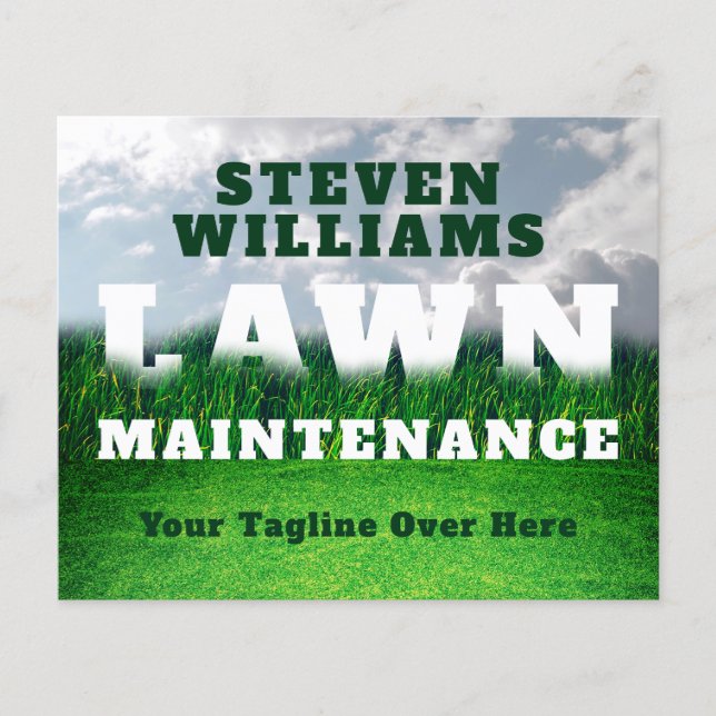 Lawn landscape bold  flyer (Front)