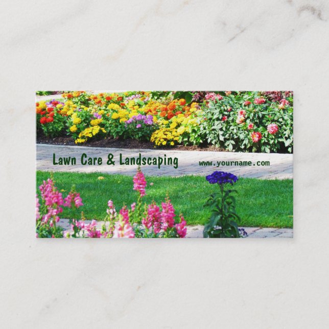 Lawn & Landscaping Business Card (Front)
