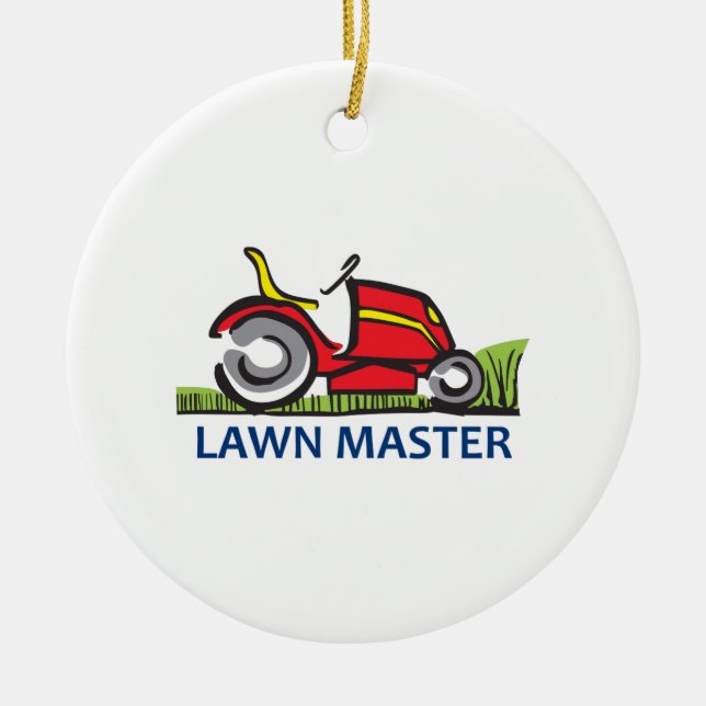 LAWN MAINTENANCE CERAMIC ORNAMENT (Front)