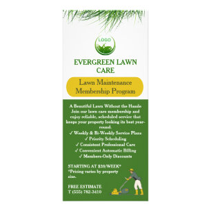 Lawn Maintenance Membership Rack Card