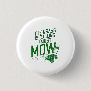 Lawn Mower 1 Inch Round Button