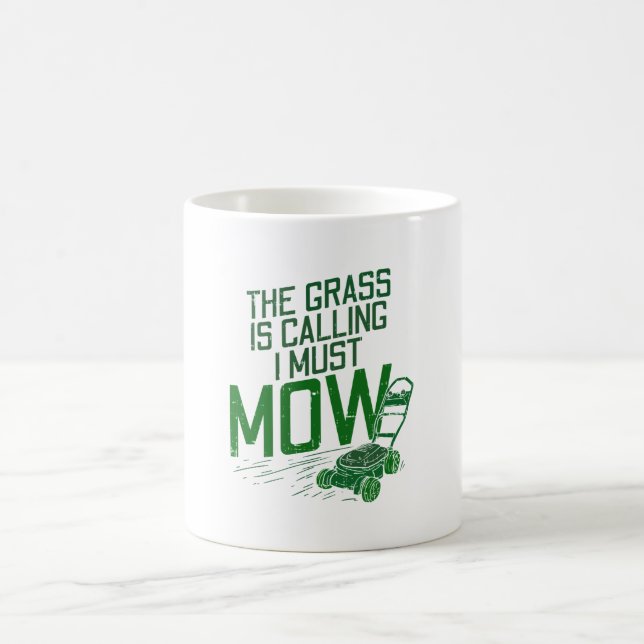 Lawn Mower Coffee Mug (Center)