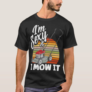 Lawn Mower Gardening Lawn Mowing Gift T-Shirt