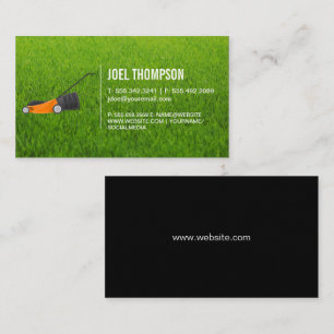Lawn Mower   Grass Business Card