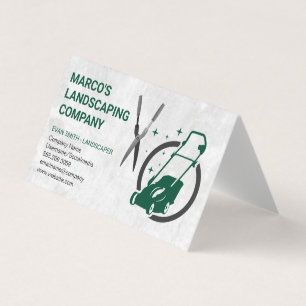 Lawn Mower   Hedge Clippers Business Card