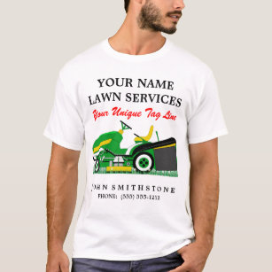 Lawn Mower   Landscaping   Groundskeeping Service T-Shirt