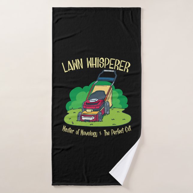 Lawn Mower - Lawn Whisperer Bath Towel (Bath Towel)