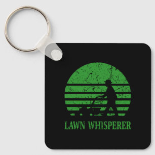 Lawn Mower Lawn Whisperer Gardener Gift Keychain