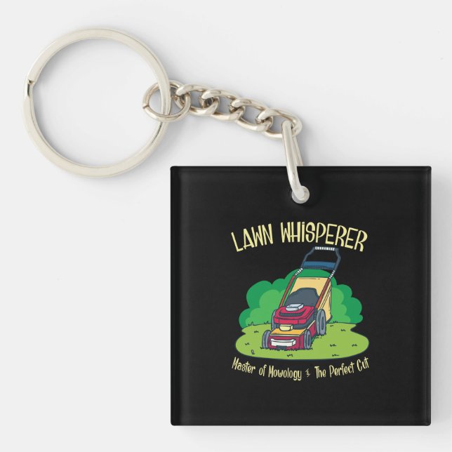 Lawn Mower - Lawn Whisperer Keychain (Front)