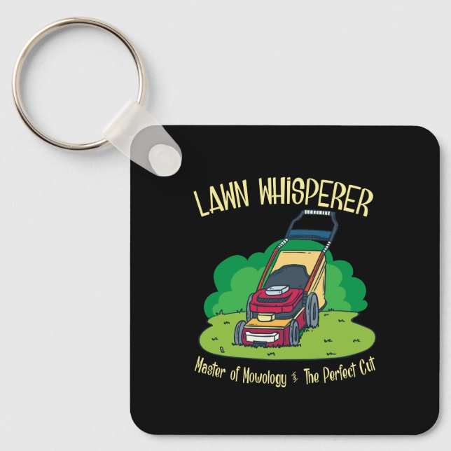 Lawn Mower - Lawn Whisperer Keychain (Front)