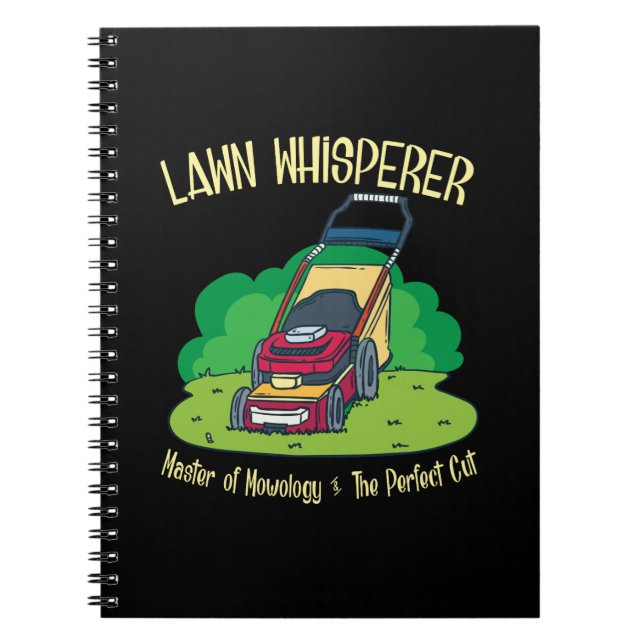 Lawn Mower - Lawn Whisperer Notebook (Front)
