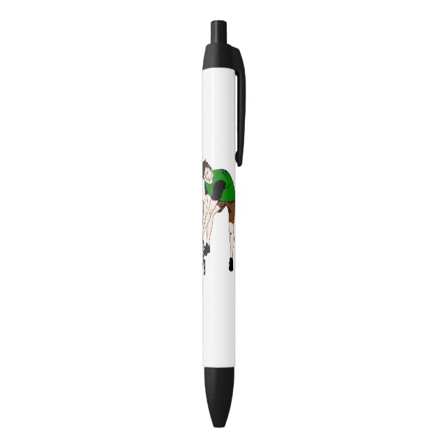 Lawn Mower Man Cartoon  Funny art Black Ink Pen (Bottom (Vertical))