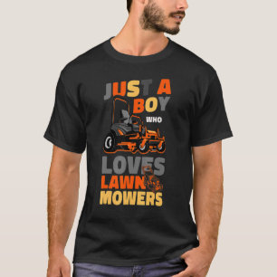 Lawn Mower Mowing Dad Father Landscaper Tractor Ju T-Shirt