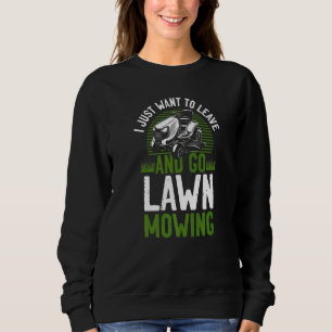 Lawn Mower Mowing Dad Father Landscaper Vintage Tr Sweatshirt