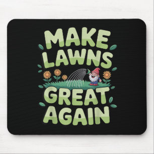 Lawn Mower Novelty For Men Women Kids Landscaper L Mouse Pad