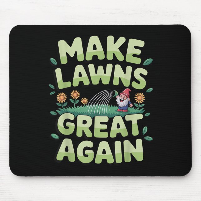 Lawn Mower Novelty For Men Women Kids Landscaper L Mouse Pad (Front)