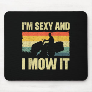 Lawn Mower Novelty For Men Women Kids Landscaper L Mouse Pad