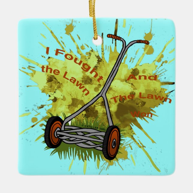 Lawn Mower  ornament  (Front)