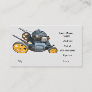 Lawn Mower Repair  Business Card