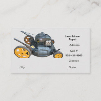 Lawn Mower Repair Business Card