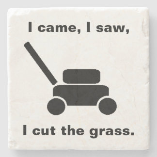 Lawn Mower Stone Coaster