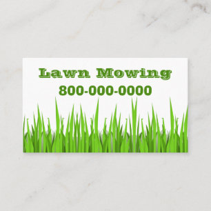 Lawn Mowing Business Business Card