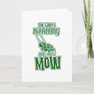 Lawn Mowing Card