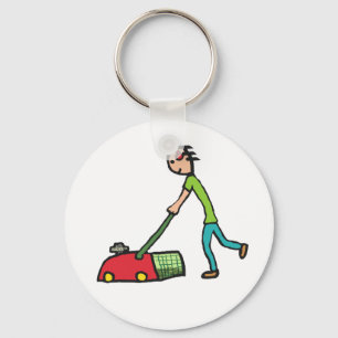 Lawn Mowing Keychain