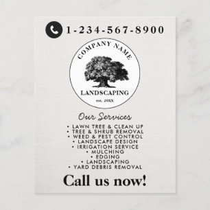 Lawn Mowing Landscaping Garden Lawn Care Tree Flyer