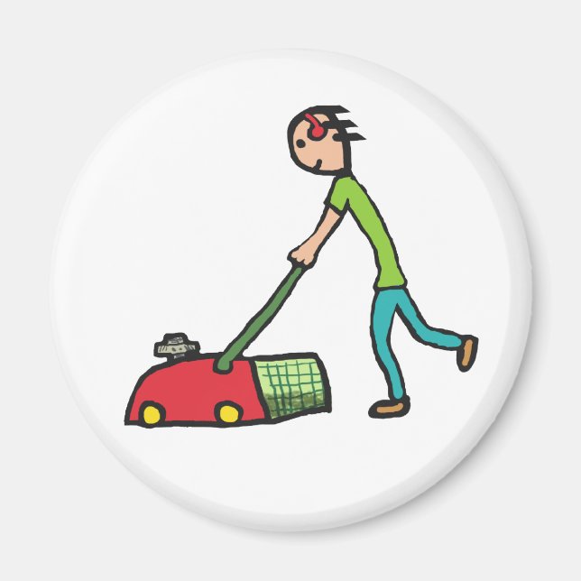 Lawn Mowing Magnet (Front)