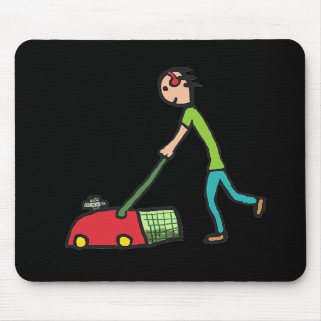 Lawn Mowing Mouse Pad (Front)