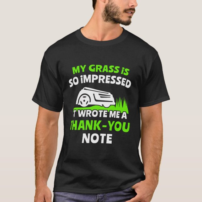 Lawn Mowing Robot Robotic Mower T-Shirt (Front)