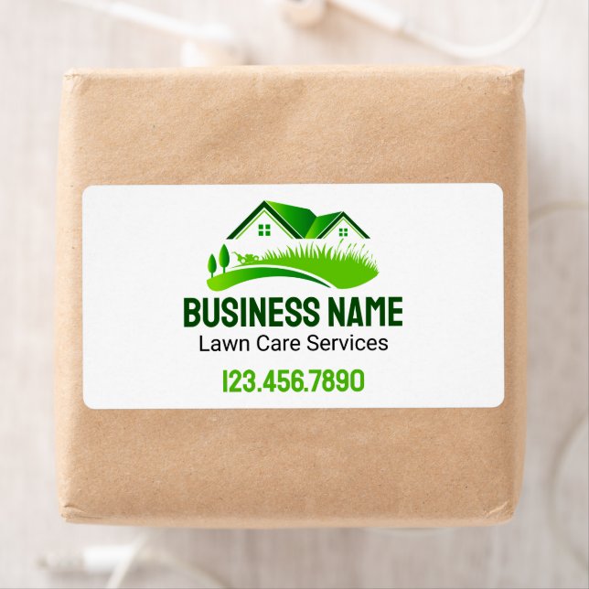 Lawn Mowing Service Green White Logo (Insitu)