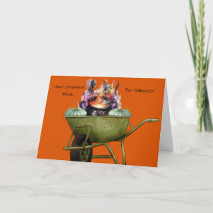 Lawn Ornament Ideas for Halloween Card