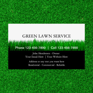 Lawn Service Business Cards