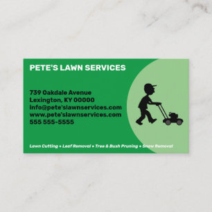 Lawn Service Company  Business Card