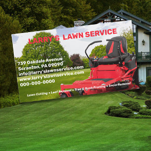 Lawn Service Company  Business Card
